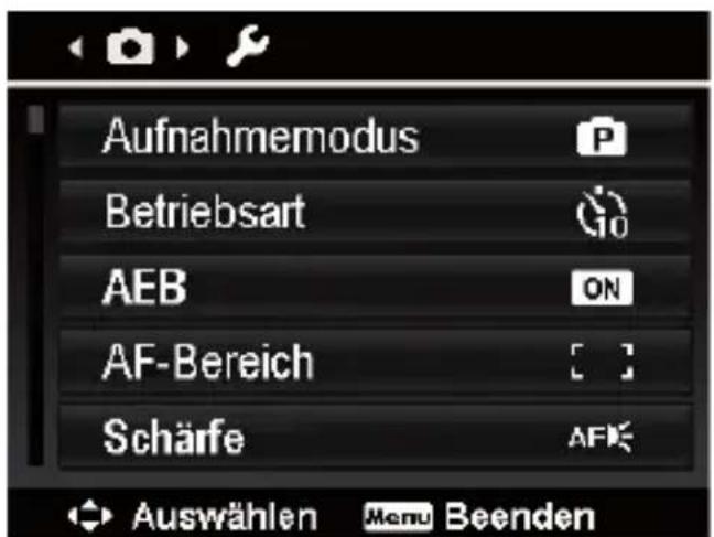 MEDION LIFE P44016 (MD 86535) - Das Aufnahmemonü - 1