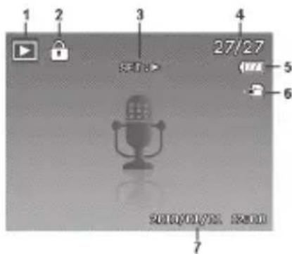 MEDION LIFE P44016 (MD 86535) - Displayanzeigen für die Ton-Wiedergabe - 1