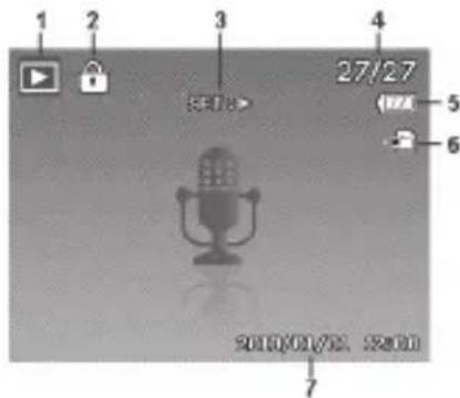 MEDION LIFE P44016 (MD 86535) - Displayaanduidingen voor het afspelen van geluid - 1