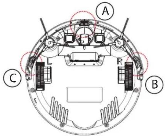 MEDION MD 18500 - Sensori sul robot aspirapolyvere - 1