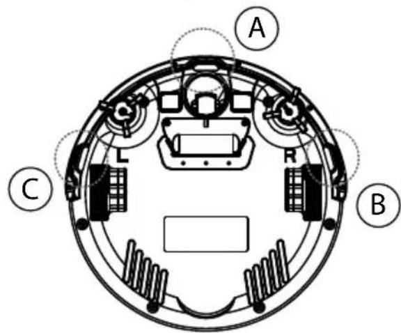 MEDION MD 16192 - Sensores del robot aspirador - 1