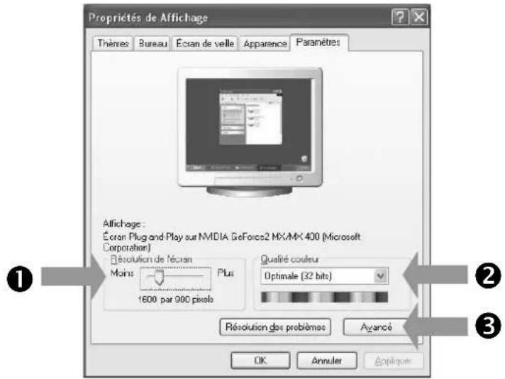 MEDION Akoya P55425 (MD 20435) - Réglages de l'écran sous Windows XP - 1