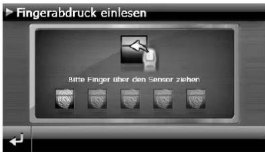 MEDION GoPal P4440 M20 - Fingerabdruck hinterlegen - 2