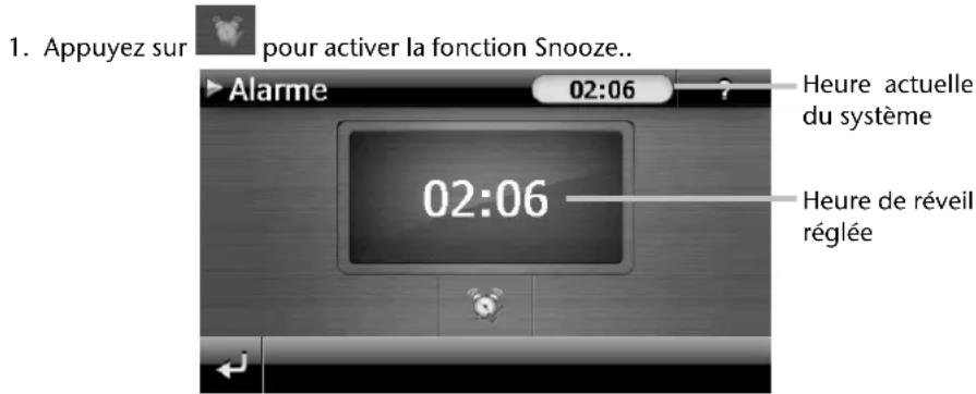 MEDION GoPal P4440 M20 - Fonction snooze - 1