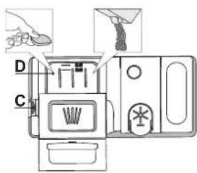 WHIRLPOOL WSBO 3O34 PF X - A MOSOGATÓSZER-ADAGOLÓ FELTÖLTÉSE - 1