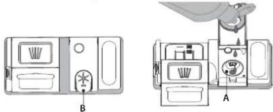 WHIRLPOOL WSBO 3O34 PF X - UZPILDIET SKALOŠANAS LĪDZEKLA DOZATORU - 1
