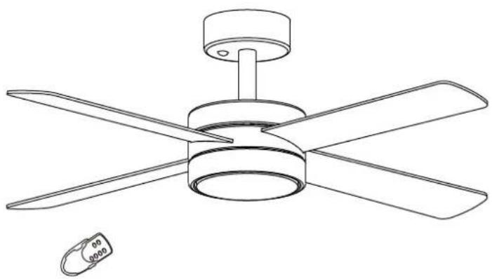 Jan des Bouvrie CBF52 - NL - Installatie handleiding voor plafondventilator FR - Manuel d'installation ventilateur de plafond - 1