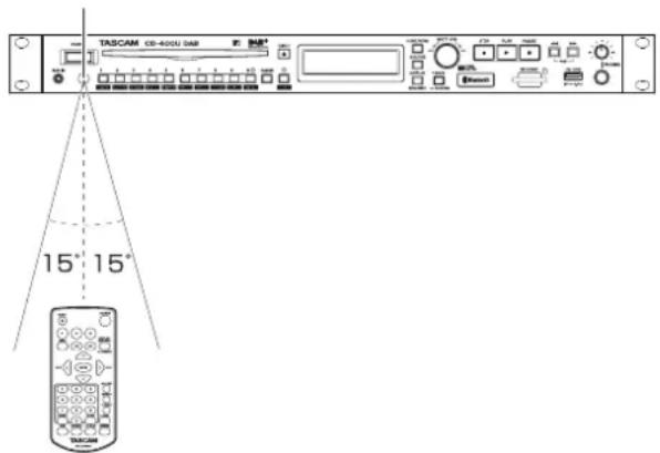 TASCAM CD400U DAB - Die Fernbedienung nutzen - 1