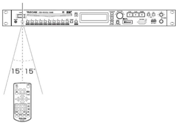 TASCAM CD400U DAB - Emploi de la télécommande sans fil - 1