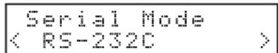 TASCAM CD400U DAB - Impostazione della modalità serialle (quando è installata una scheda Ethernet venduta separamente) - 1
