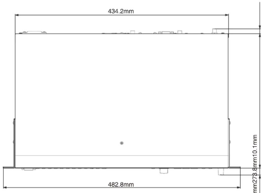TASCAM CD400U DAB - Dimensional drawings - 1