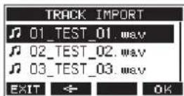TASCAM Model 24 - Importing tracks - 1