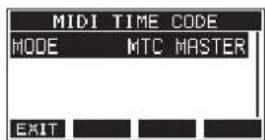 TASCAM Model 24 - Ajuste del funciona del número de tiempo MIDI - 1