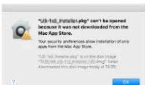 TASCAM Model 24 - When the Gatekeeper setting is "Allow applications downloaded from: the Mac App Store" - 3
