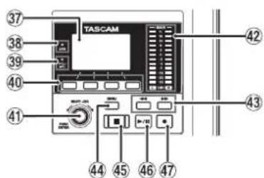 TASCAM Model 24 - Sección de control de pantalla - 1