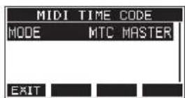 TASCAM Model 24 - Setting MIDI time code operation - 1