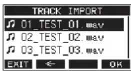 TASCAM Model 24 - Importation de pistes - 1
