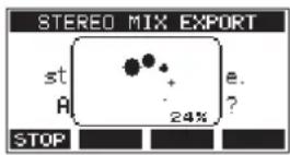 TASCAM Model 24 - Función Stereo mix export - 3