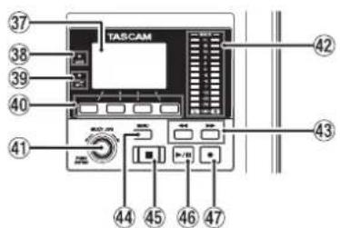 TASCAM Model 24 - Screen operation section - 1
