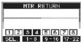 TASCAM Model 24 - Pantalla MTR RETURN - 1