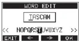 TASCAM Model 24 - Setting the WORD item - 1