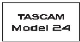 TASCAM Model 24 - Encendido - 1