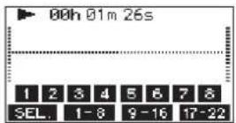 TASCAM Model 24 - Pantallas de nivel de entrada de canal - 1