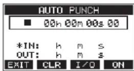 TASCAM Model 24 - Réglage des points de punch in/punch out - 1