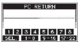 TASCAM Model 24 - Écran PC RETURN - 1