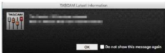 TASCAM Model 24 - Fonction de notification - 1