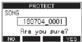TASCAM Model 24 - Protecting/unprotecting songs - 1