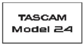 TASCAM Model 24 - Mise sous tension - 1