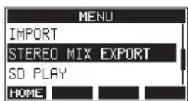 TASCAM Model 24 - Stereo mix export function - 1