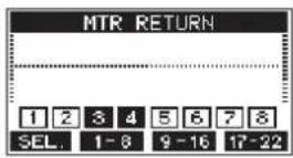 TASCAM Model 24 - Écran MTR RETURN - 1