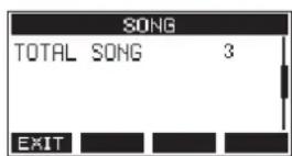TASCAM Model 24 - Pantalla SONG - 1