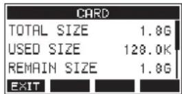 TASCAM Model 24 - Visualización de información - 1