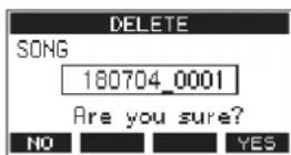 TASCAM Model 24 - Deleting songs - 1