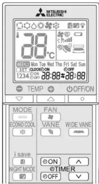 MITSUBISHI MSZAP25VGK - FUNCIONAMIENTO CON TEMPORIZADOR (TEMPORIZADOR ON/OFF) - 1