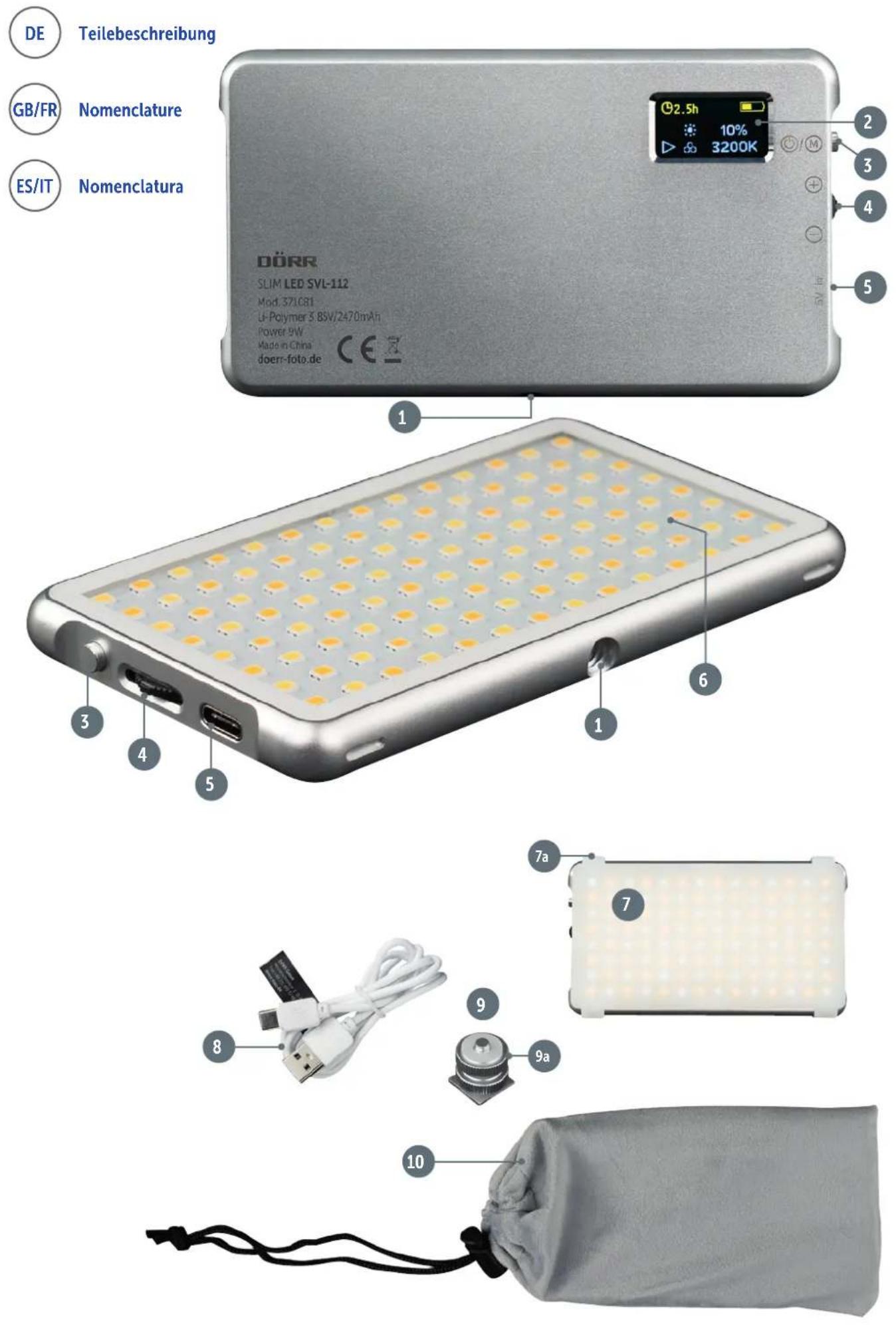 Dörr LED Slim Video Light SVL112 - 2
