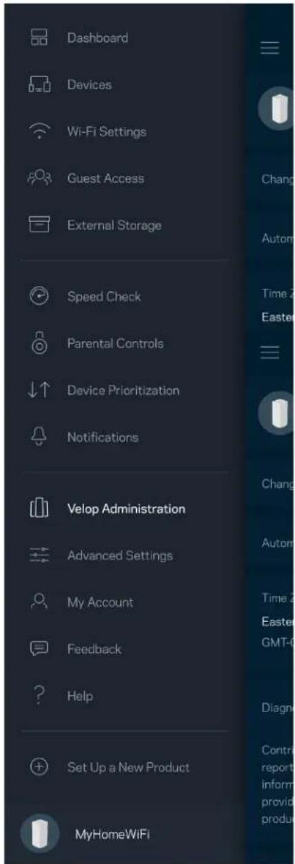 LINKSYS Velop MX5300 - Administración de Velop - 1