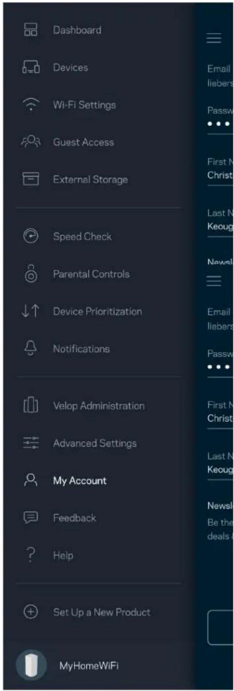 LINKSYS Velop MX5300 - My Account - 1