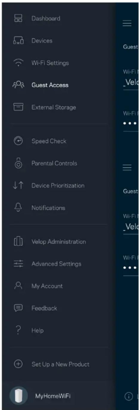 LINKSYS Velop MX5300 - Guest Access (Accès Invité) - 1