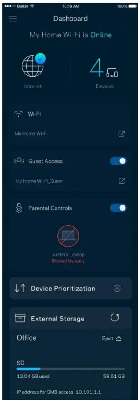 LINKSYS Velop MX5300 - Dashboard - 2