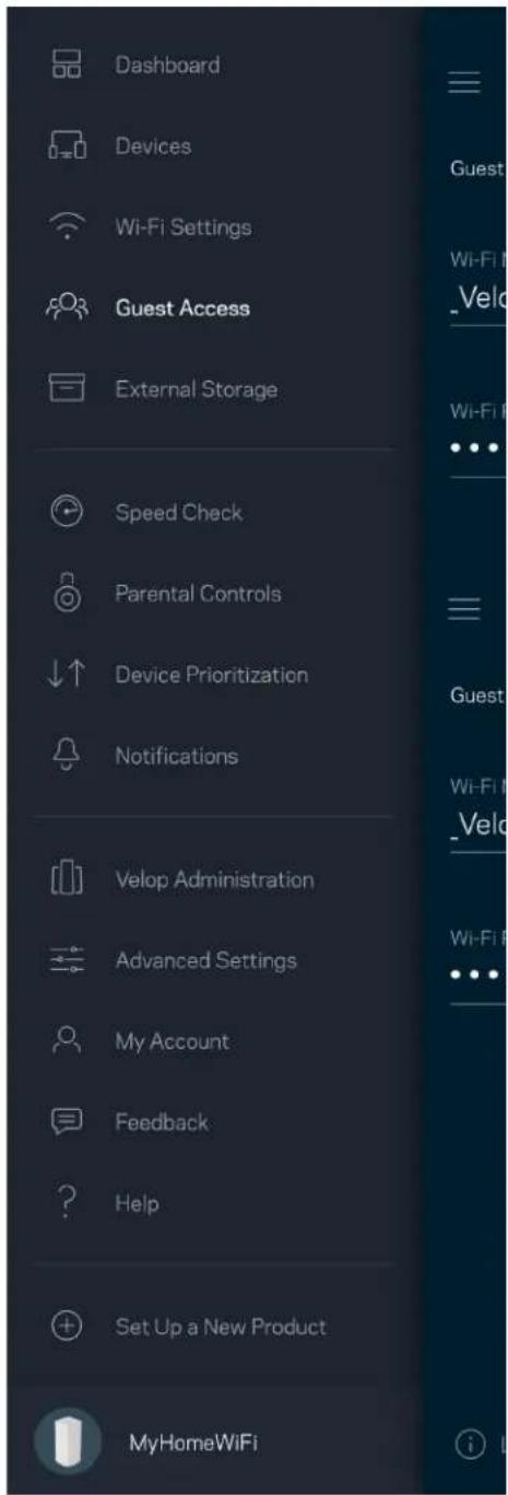 LINKSYS Velop MX5300 - Gjestetilgang - 1
