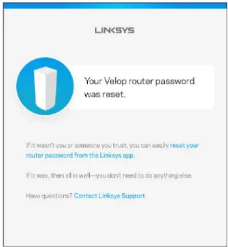 LINKSYS Velop MX5300 - Velop administratora parole - 2