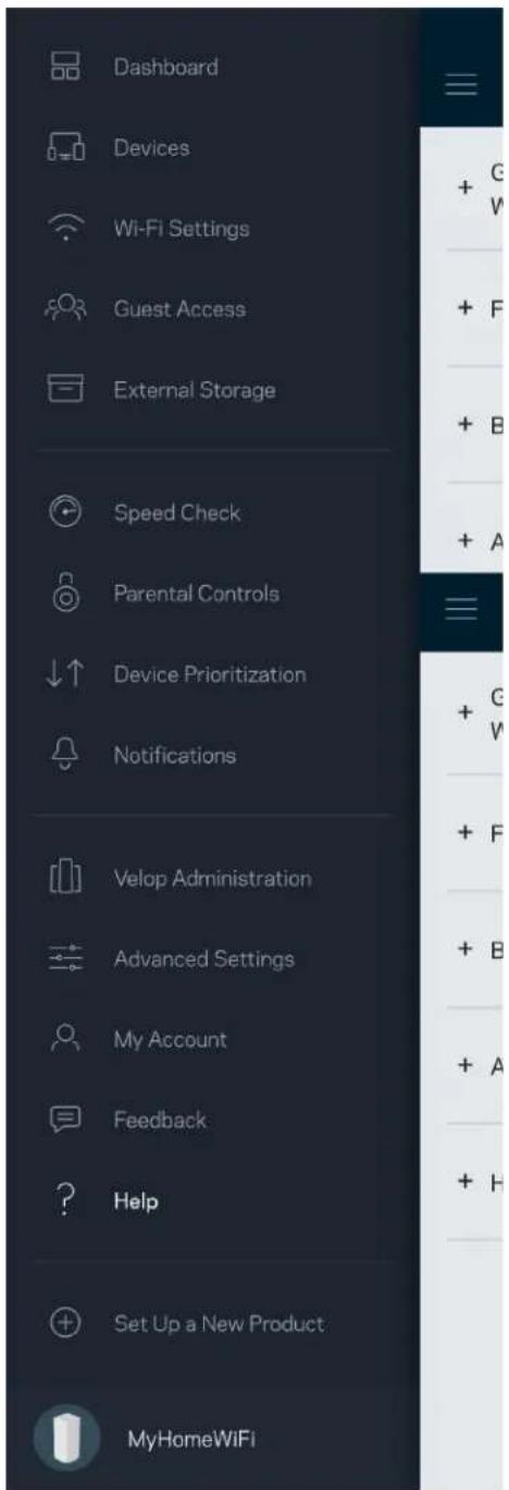 LINKSYS Velop MX5300 - Table des matières - 7