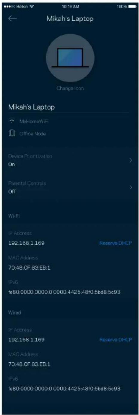LINKSYS Velop MX5300 - Untuk melihat atau mengubah rincian perangkat - 1