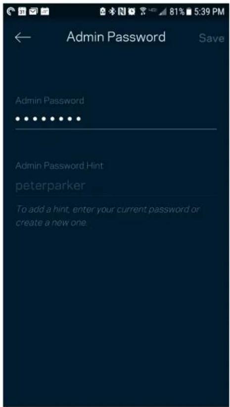 LINKSYS Velop MX5300 - Kata sandi admin Velop - 1