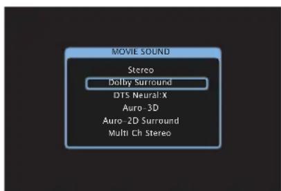 DENON AVRX4400H - Passage au mode audio - 1