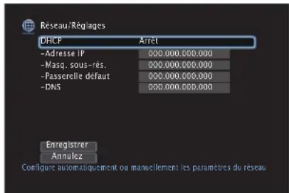 DENON AVRX4400H - Configurez l'adresse IP. - 1
